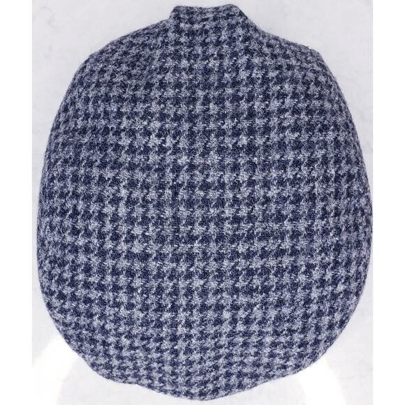 Vtg L.L. BEAN Harris Tweed Houndstooth Wool Newsboy Driving Cap Gore-Tex *Flaws* - Picture 5 of 13